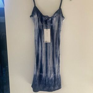 NEW John Elliot Tie Dye Top Blouse Cami Small,  Blue and White